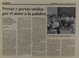 Presos y poetas unidos por el amor a la palabra