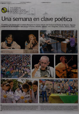 Una semana en clave poética