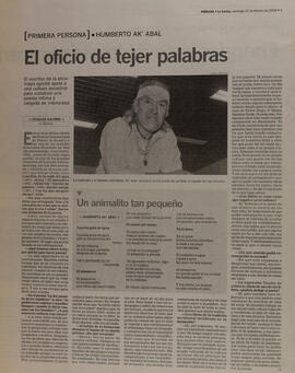 El oficio de tejer palabras