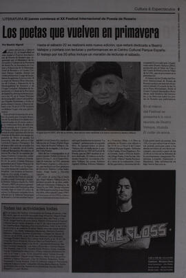 Los poetas que vuelven en primavera