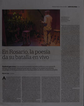 En Rosario, la poesía da su batalla en vivo