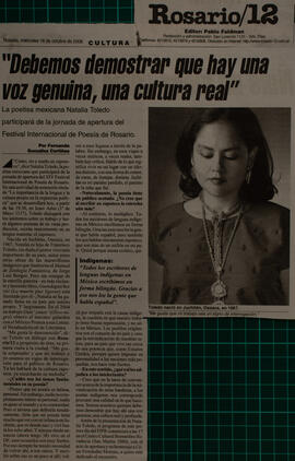 Debemos demostrar que hay una voz genuina, una cultura real