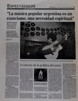 La música popular argentina es un exorcismo, una necesidad espiritual